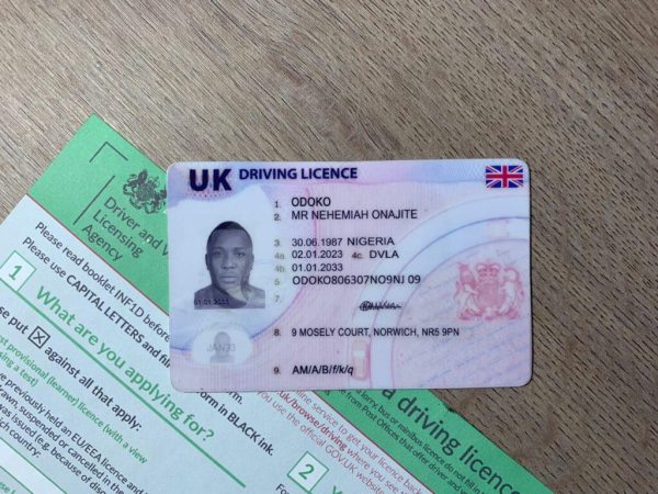 British driving license